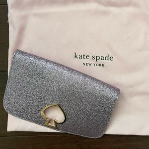 Kate Spade Make It Mine Medium Should Bag Glitter Flap with dust bag